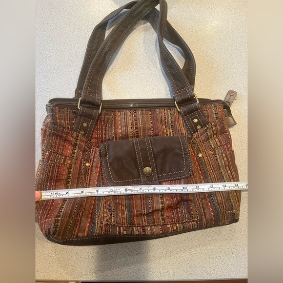 Vintage Fossil tapestry purse - Picture 5 of 6